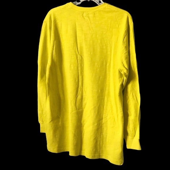 Champion Mens neon yellow Longsleeved Crewneck t-shirt Size XL - Picture 8 of 12